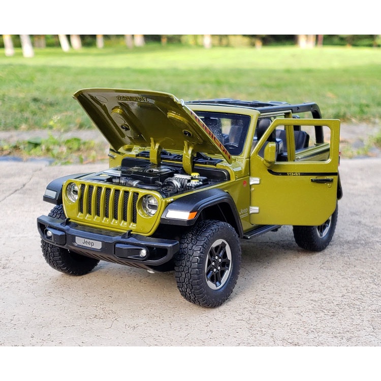 Mô hình xe Jeep Wrangler 1941 Edition Convertible 1:24 MiniAuto (Mui trần)