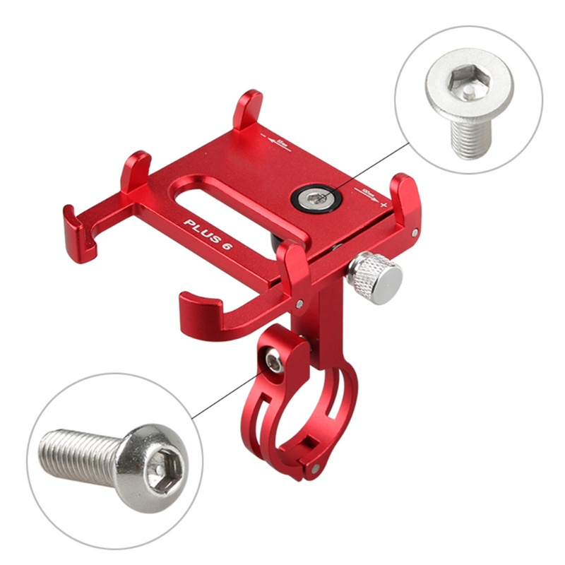 Giá Đỡ Điện Thoại Bằng Nhôm Xoay 360 Độ Gắn Xe Đạp Leo Núi