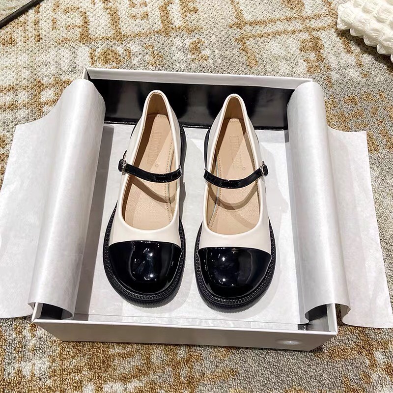 Giày Búp Bê Vintage - Giày Lolita Tiểu Thư Quai Cài Dây Phong Cách Ulzzang Nhật Bản NB 220