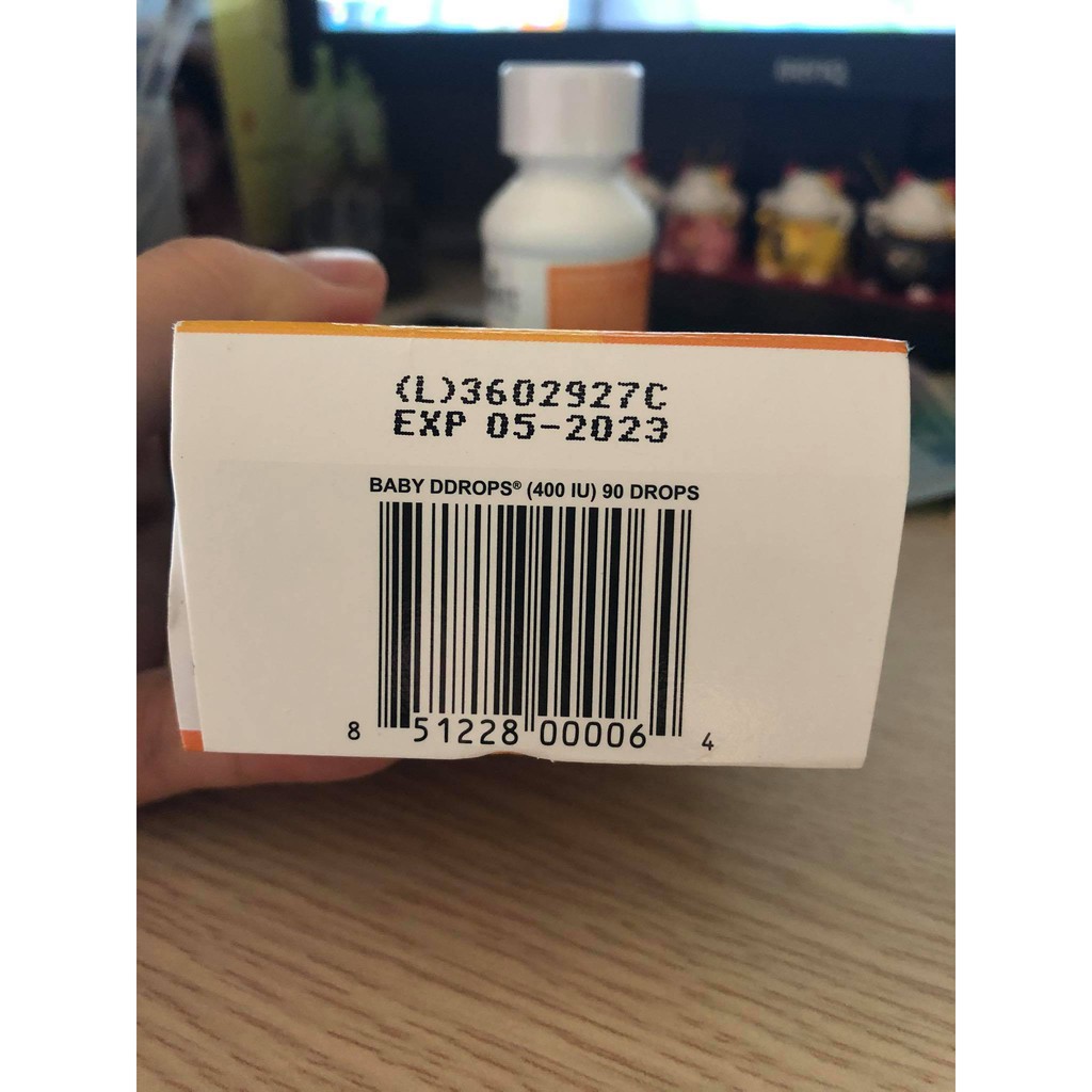 Hộp 90 Giọt Vitamin Drop D3 Cho Bé, Hàng Mỹ