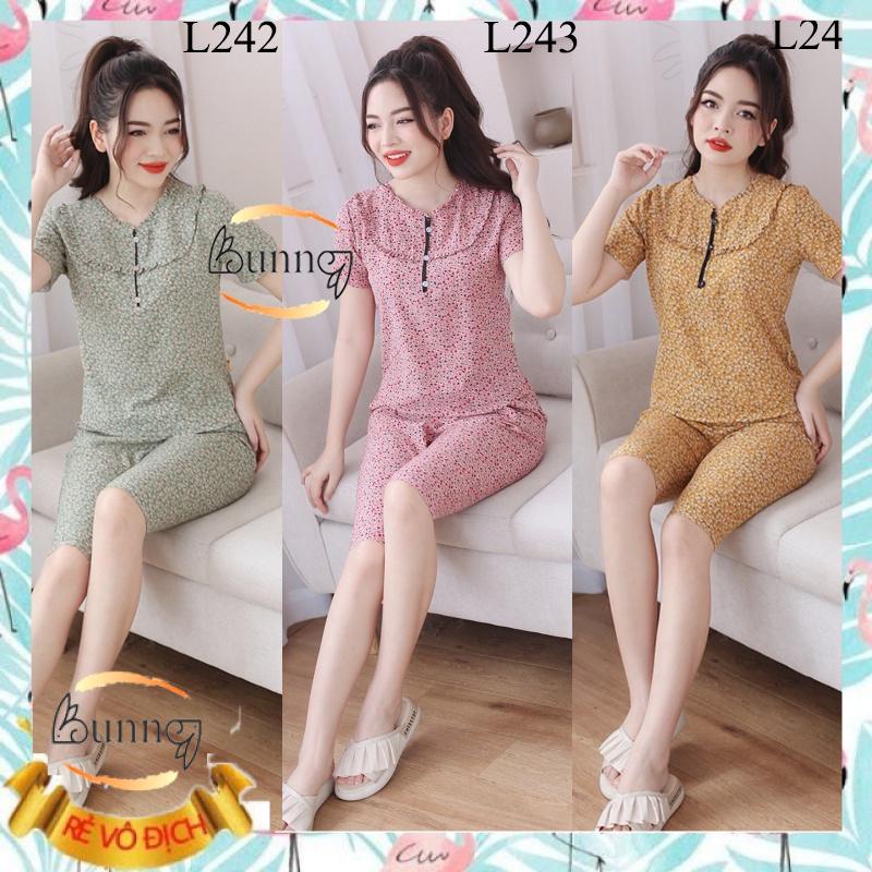 [Bunny]ĐỒ BỘ MẶC NHÀ TAY CỘC QUẦN LỬNG CHẤT LIỆU LỤA MỀM MÁT, HỌA TIẾT XINH FOM DÁNG ĐẸP | BigBuy360 - bigbuy360.vn