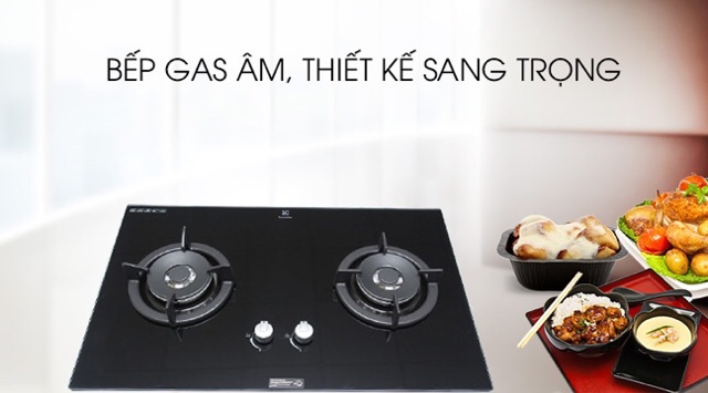 Bếp gas âm Electrolux EGT7627CK Chính Hãng Mới 100% +Tặng dây gas- Bảo Hành 12 tháng