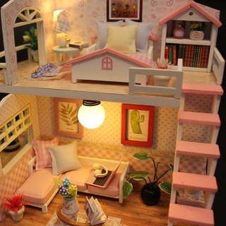 Nhà Búp Bê DIY - Pink Loft M033