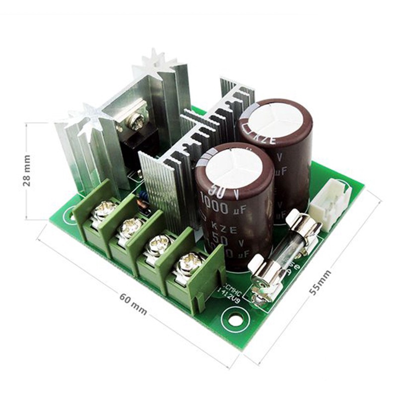 Bộ điều khiển tốc độ động cơ DC có thể điều chỉnh Mô-đun điều khiển động cơ PWM 12-40V 400W 10A với chiết áp CCMHC CCMHCW