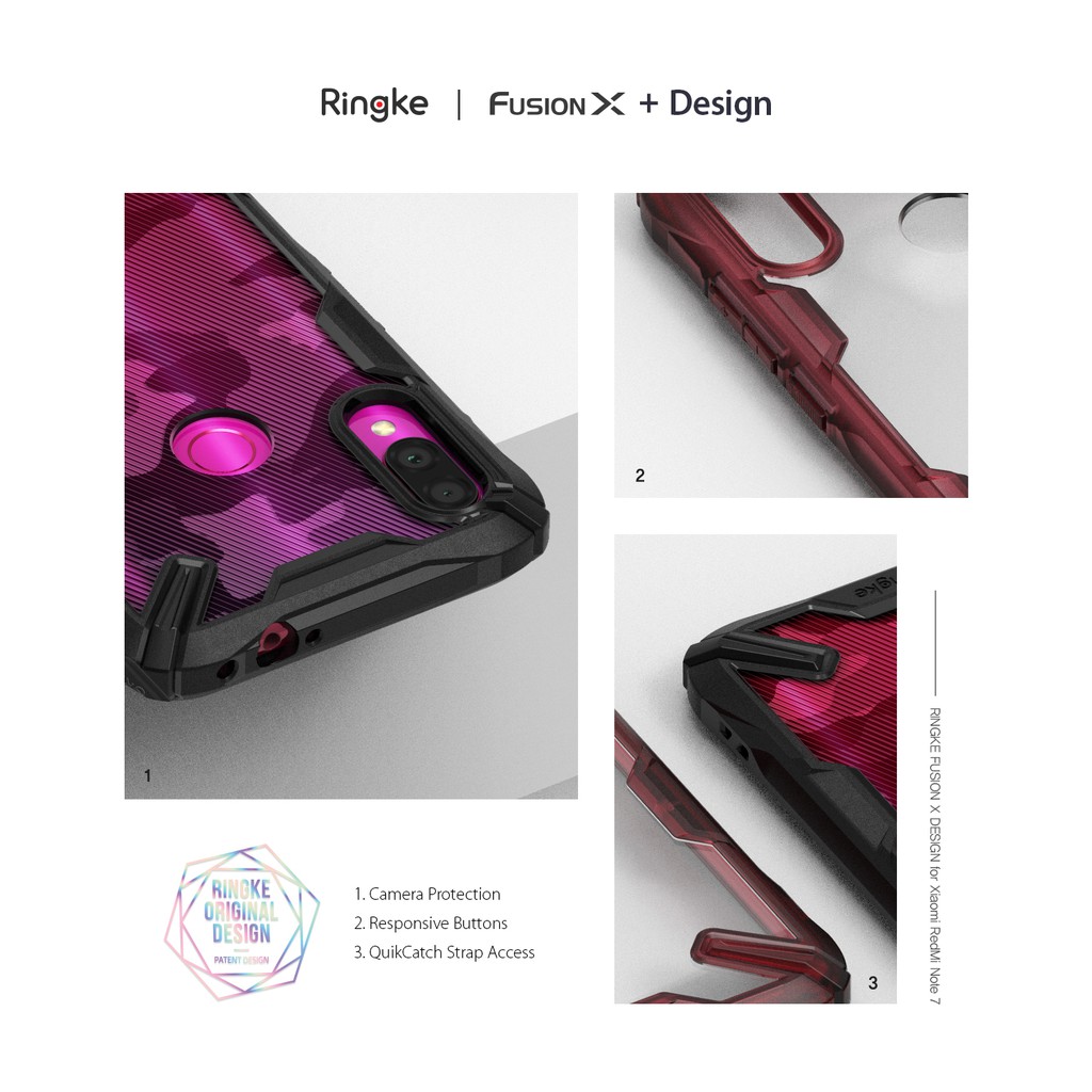 Ringke Fusion-X, Xiaomi Redmi Note 7 [Fusion-X] Ringke Vỏ chống sốc trong suốt