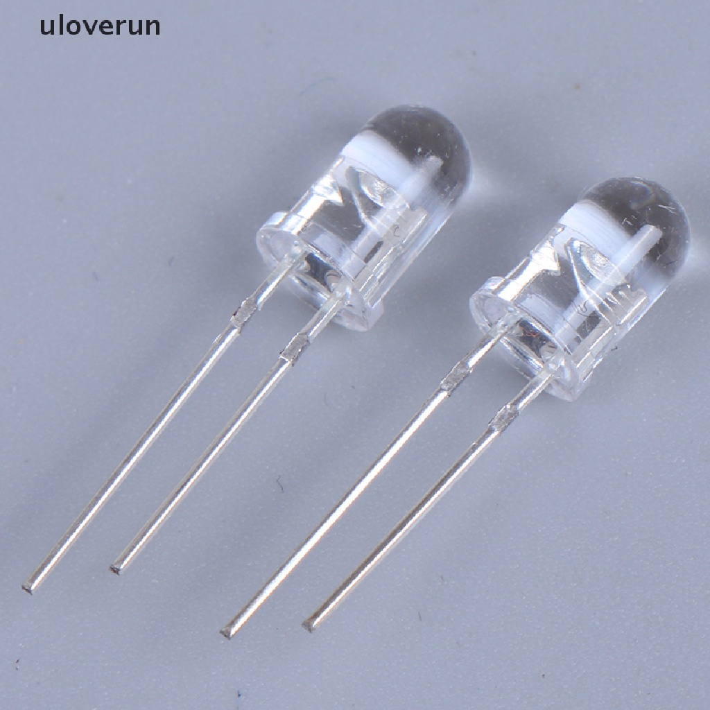 Set 100 Đèn LED Diode 5mm Ánh Sáng Trắng / Xanh Lá / Đỏ / Xanh Dương / Vàng Chuyên Dụng