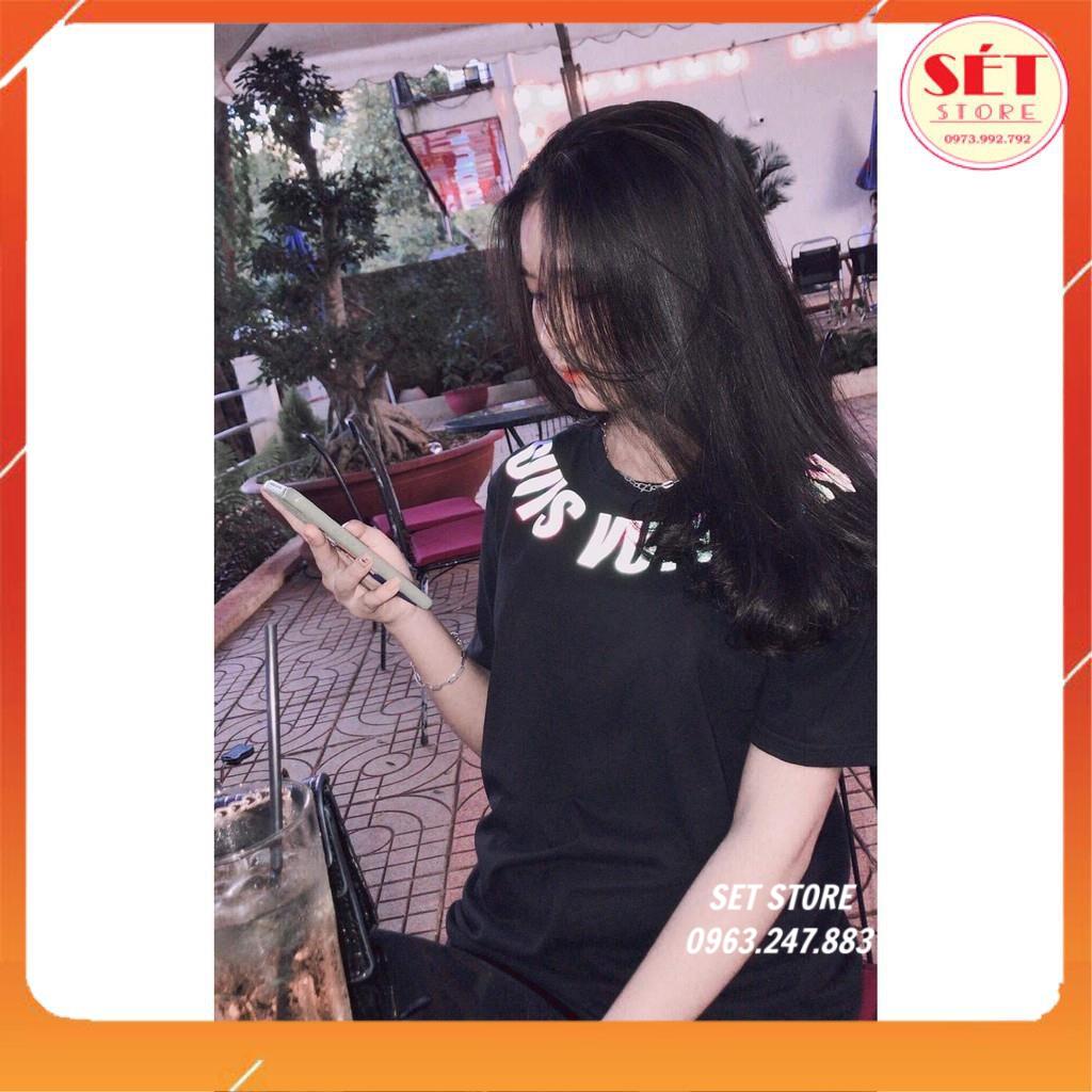 Áo thun nam,nữ tay lỡ unisex in phản quang chữ cổ LUONVUITUOI ,áo phông đẹp chất cotton