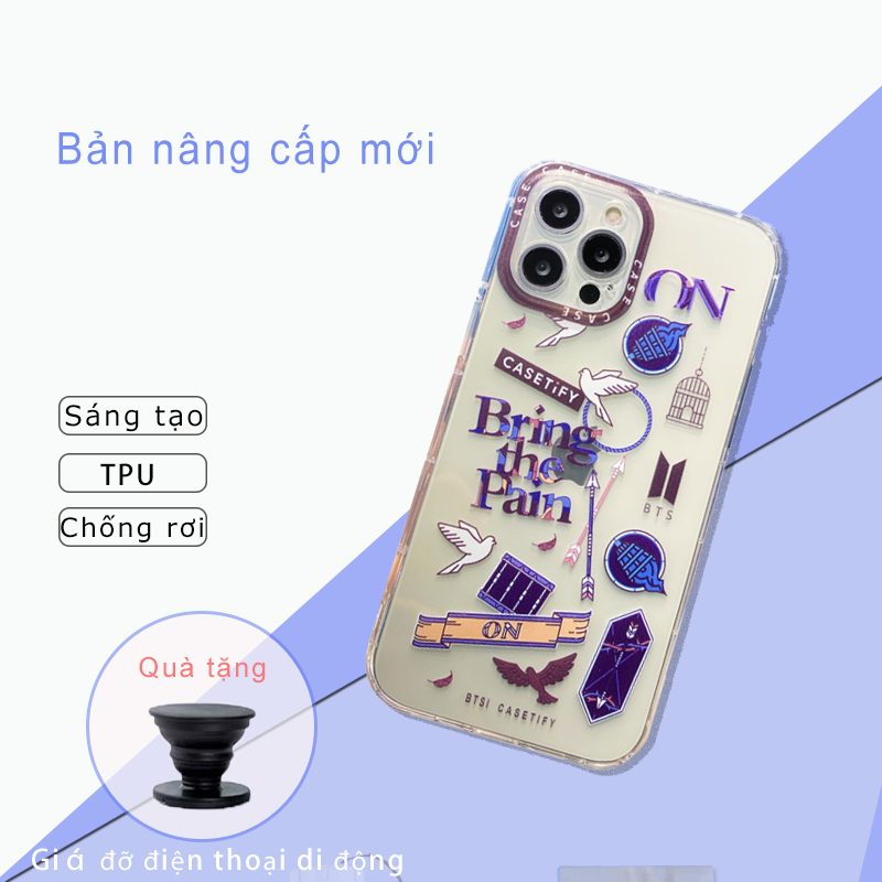 Fashion Korea BTS Phone Case for SAMSUNG A51 A71 M51 A81 A91 A70 A32 5G A52 4G/5G A72 4G/5G Casetify Shockproof Transparent Soft TPU Cover