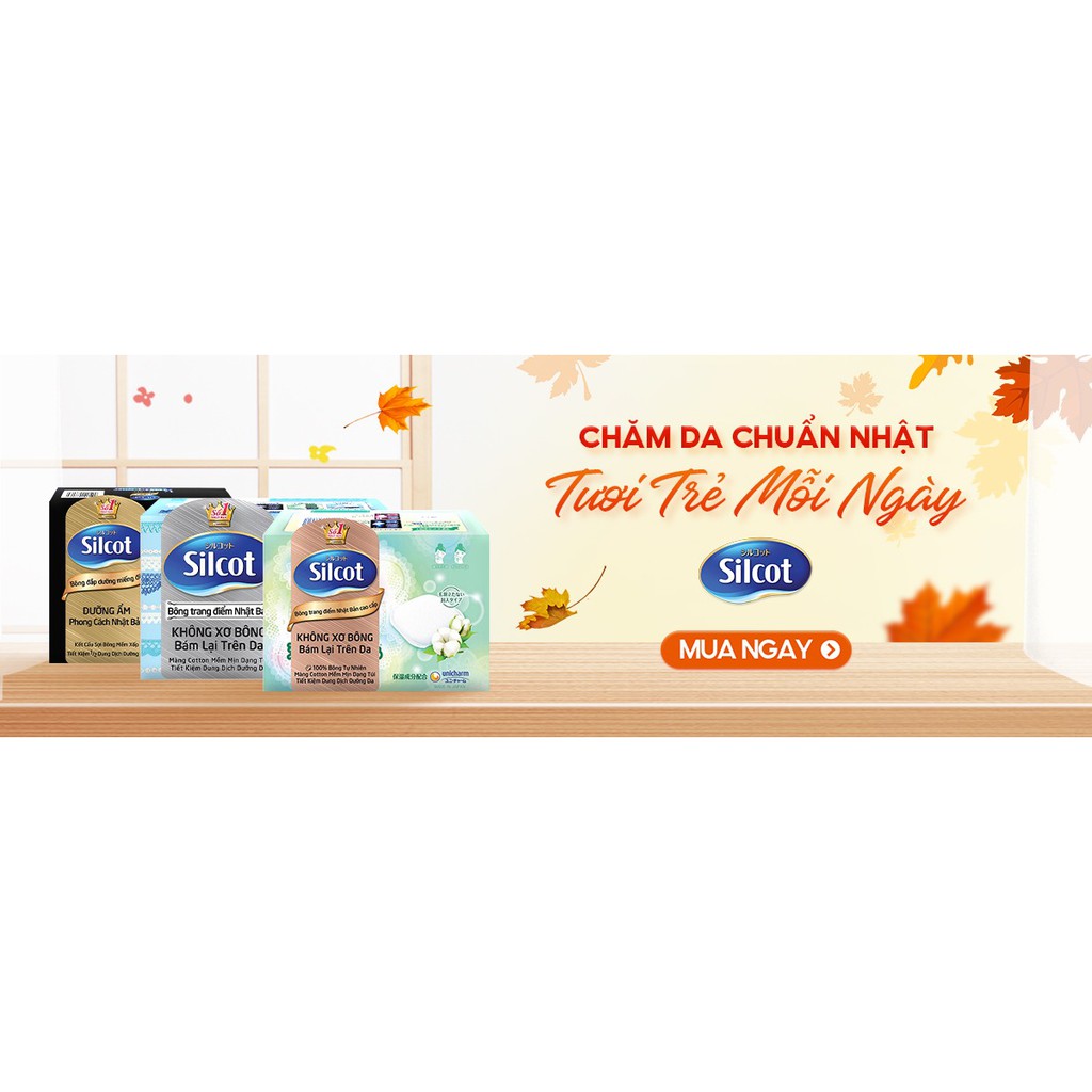 Bông tẩy trang Silcot cao cấp (hộp 10 miếng - minisize)