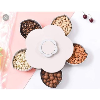 Khay mứt xoay 5 cánh hình hoa