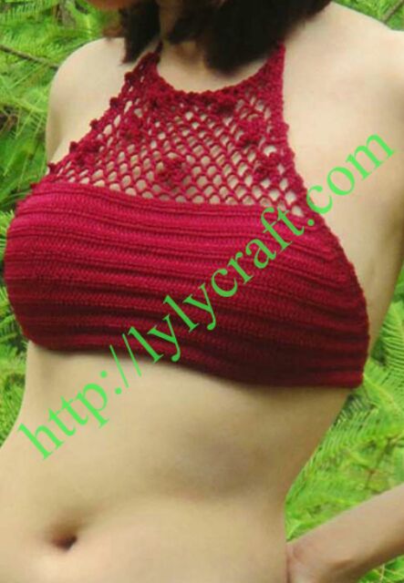 [FREE SHIP] Áo Bikini len móc handmade