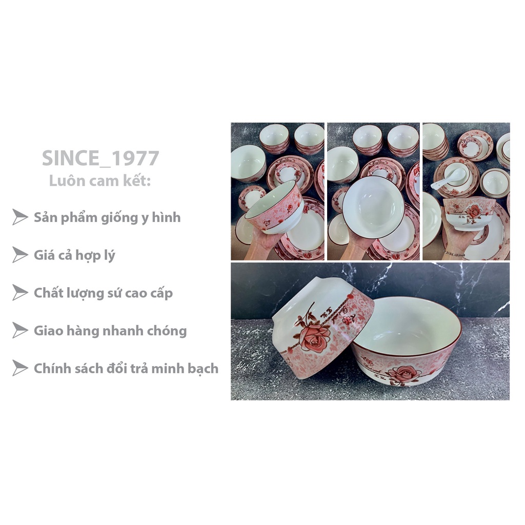 Tô sứ Châu Âu  Bát Bảo 4D06, đường kính 6" .Sản phâm bằng sứ bên, đẹp, rẻ, Since_1977