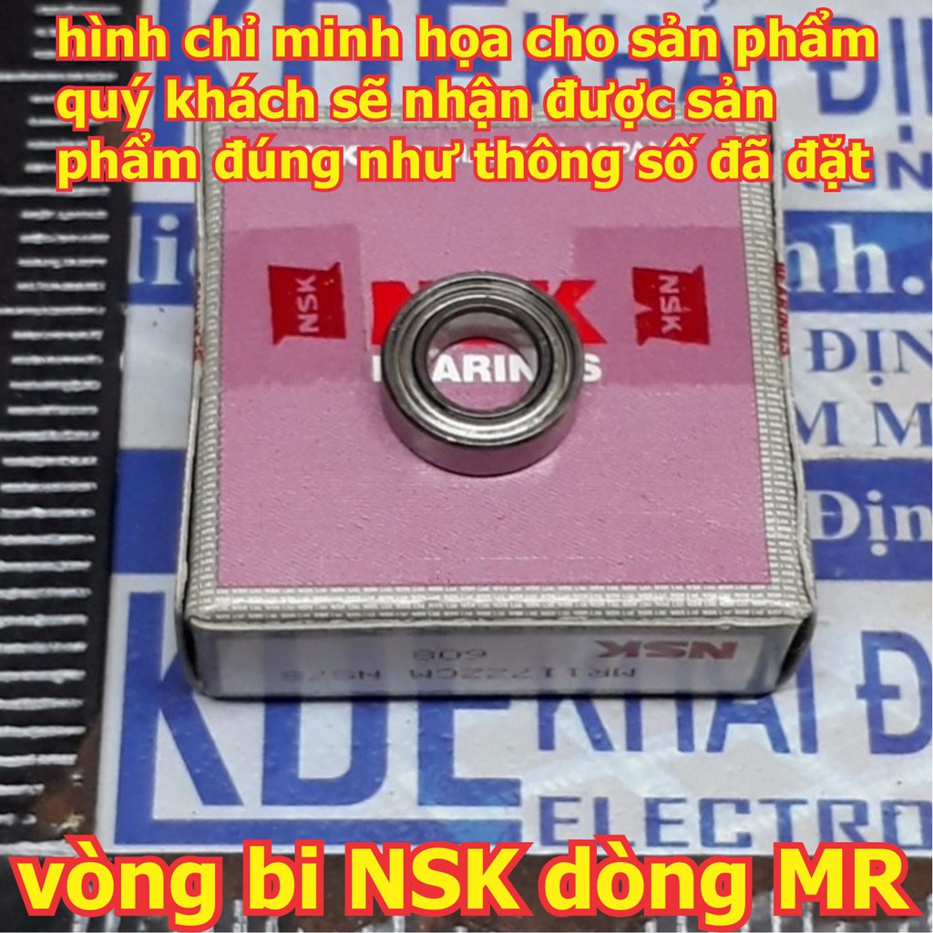 vòng bi, ổ bi, bạc dan NSK MR117 MR126 MR128 MR137 MR148 MR84 MR85 MR95 MR104 MR105 MR106 MR115 kde6201