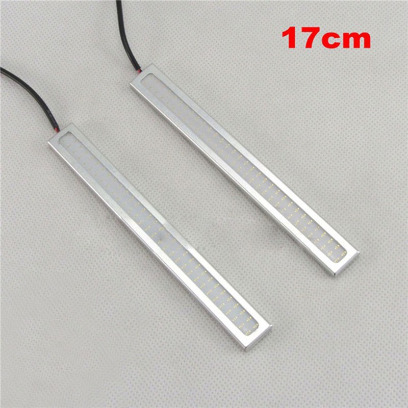 Set 2 đèn LED sương mù chống thấm nước 17cm 12V cho xe hơi