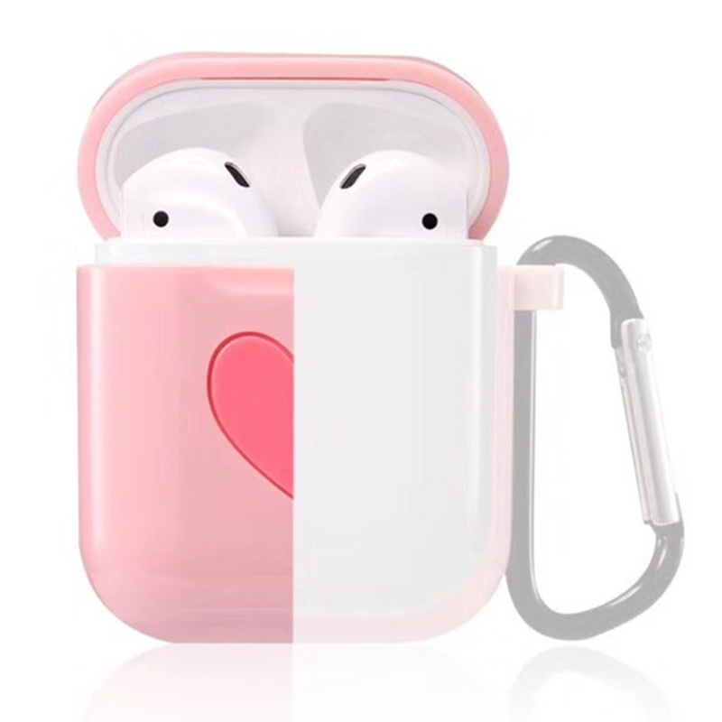 【3C】 Vỏ bảo vệ hộp sạc tai nghe Airpods bằng silicon TPU mềm chống thất lạc ngọt ngào dễ thương