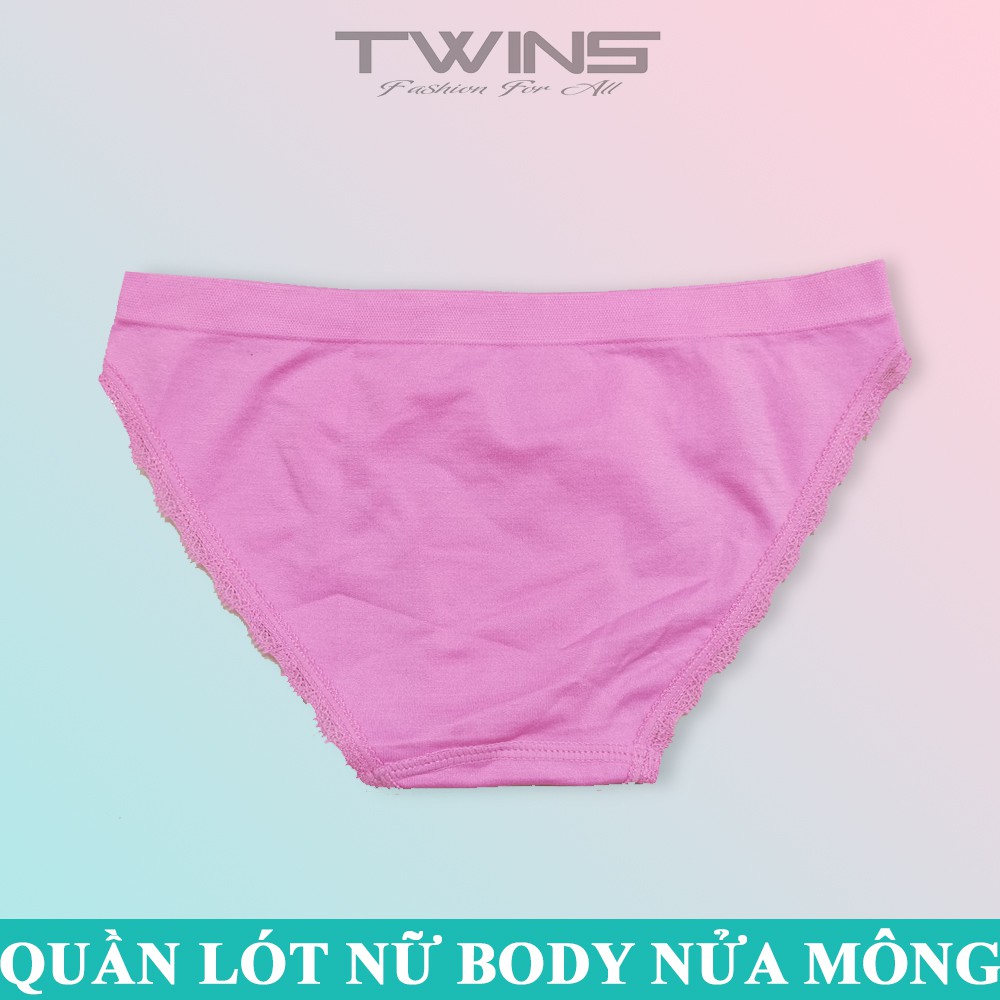 Quần lót nữ dệt kim màu trơn cao cấp lưng bản lớn phom nửa mông co giãn mềm mại thoáng mát size dưới 60kg