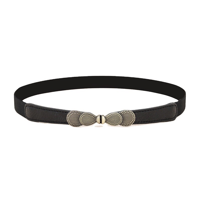 Đai Váy Chun Co Giãn Bản Nhỏ Mặt Hình Lá Me Hoặc Nơ Siêu Xinh