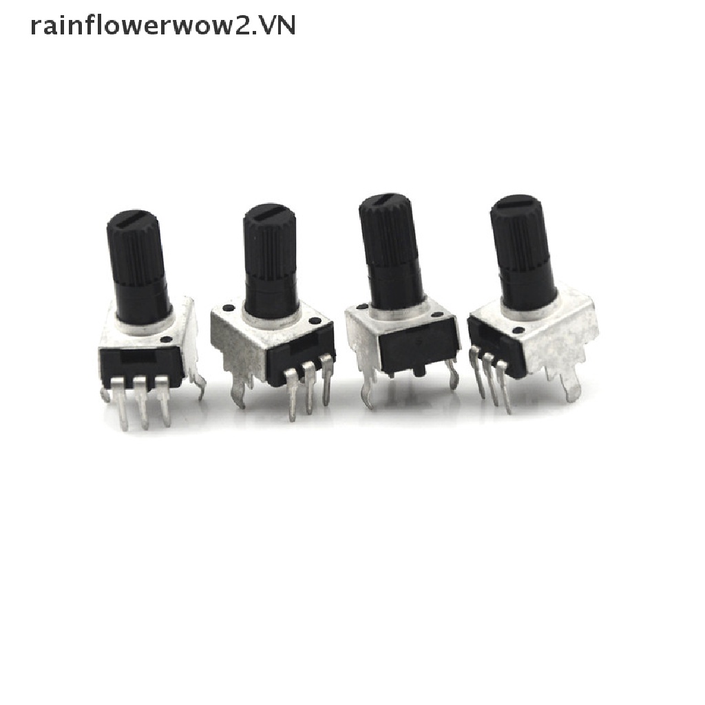 Bộ 10 Chiết Áp RV09 5-100K 12.5mm Trục 3 Chấu Có Thể Điều Chỉnh