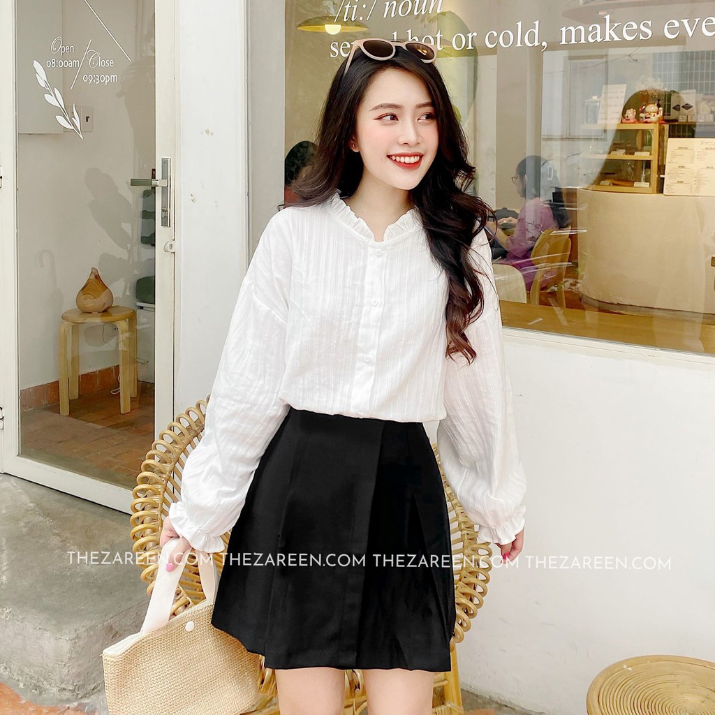CHÂN VÁY XẾP LI ZAREEN VAA09 ĐEN | BigBuy360 - bigbuy360.vn