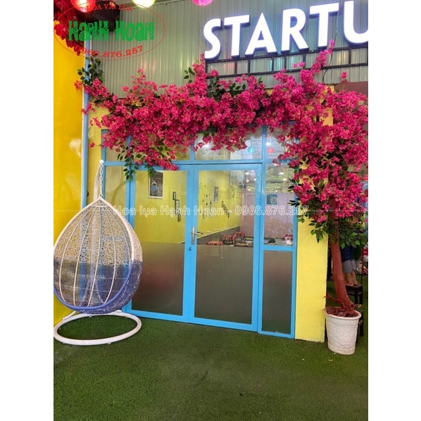 Cành hoa Giấy cao 1m2 giống thật 99% - Hoa giả decor
