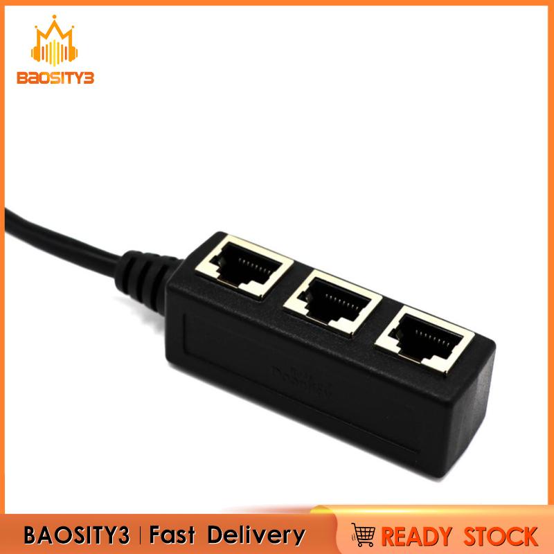 Bộ Chia Cổng Rj45 Y 1 Sang 3 Cổng Cho Cat 5 / Cat 6 Lan Ethernet Plug | BigBuy360 - bigbuy360.vn