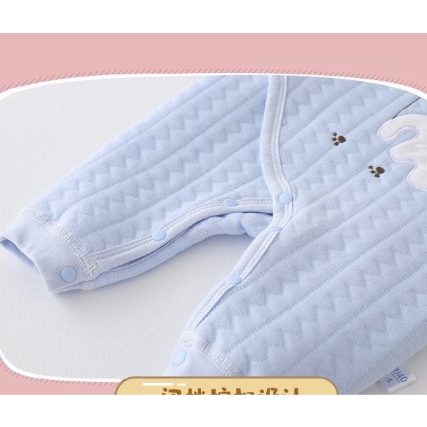Body trần bông yutaka Bodysuit không viền đường may cho bé trai bé gái mặc thu đông Hàng Quảng Châu cao cấp