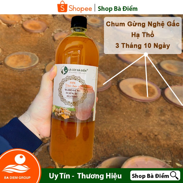 Cốt Gừng Nghệ Gấc Hạ Thổ Nước Cốt 1 - Shop Bà Điểm - Rượu Gừng Nghệ sản phẩm handmade