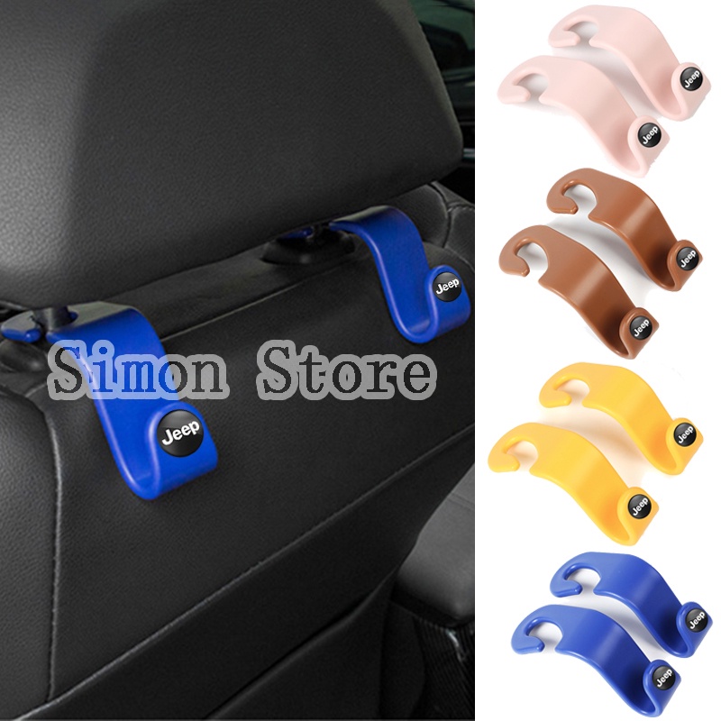 Set 2 Móc Treo Đồ Gắn Lưng Ghế Xe Ô Tô Jeep Cherokee Compass Patriot