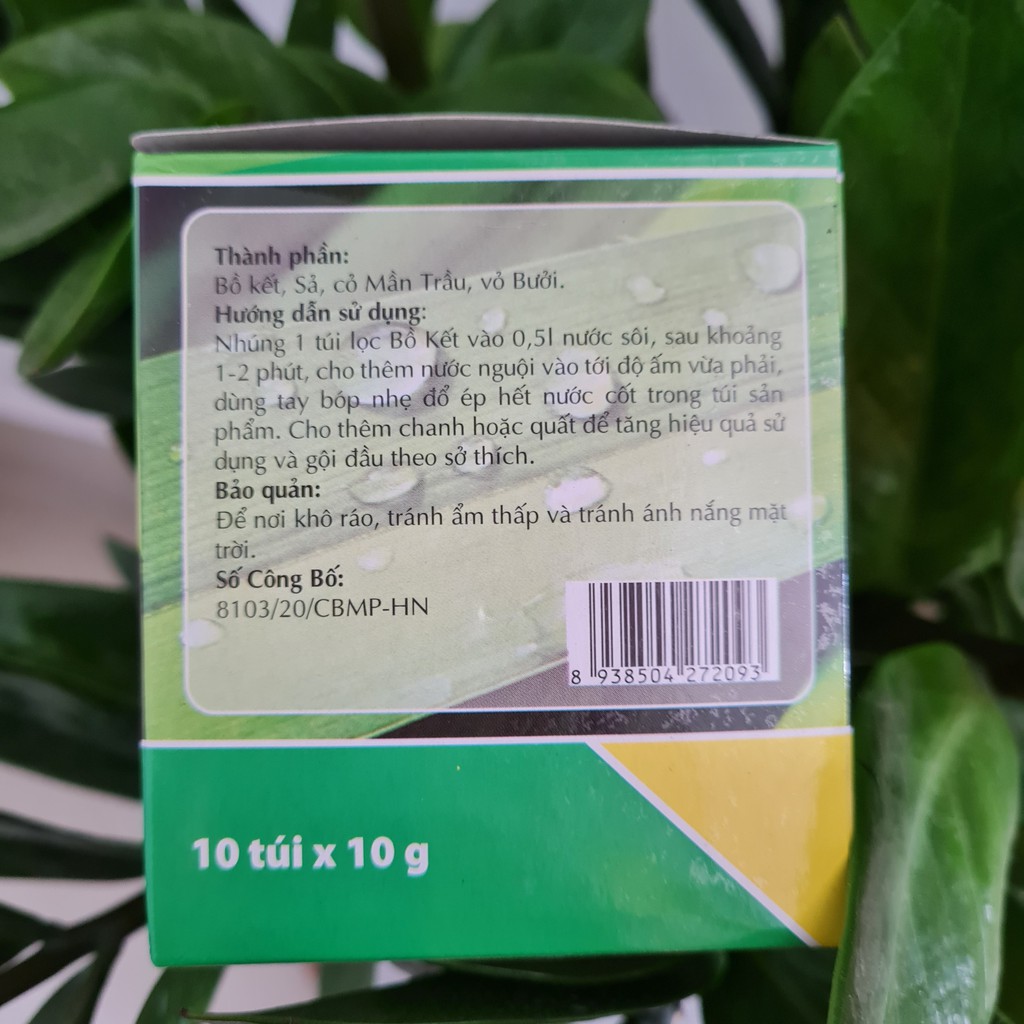 [Hộp 10 túi] Túi Lọc Bồ Kết Thảo Dược Gội Đầu giảm rụng tóc, giảm gàu, giúp mọc tóc nhanh và mọc dầy | BigBuy360 - bigbuy360.vn