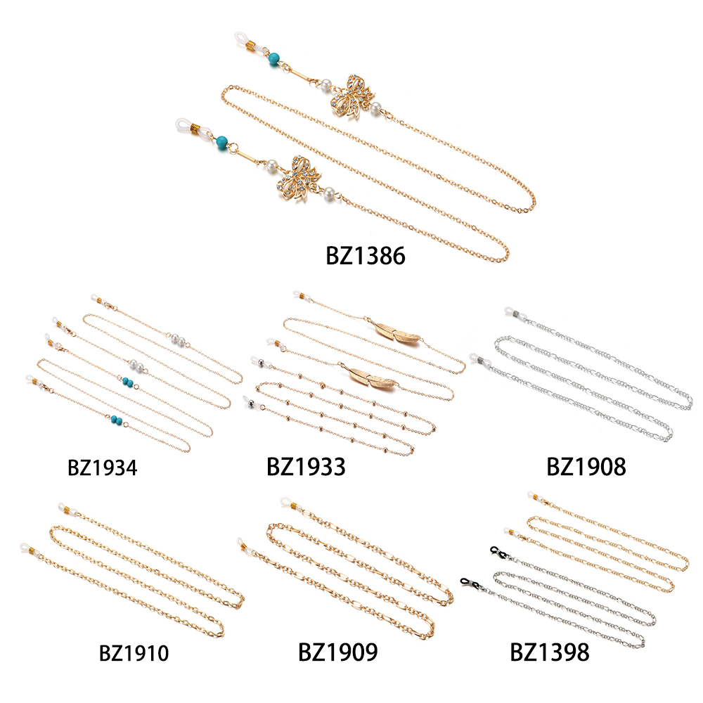 (Hàng Mới Về) Dây Đeo Mắt Kính Chống Trượt Đính Ngọc Trai Có Thể Điều Chỉnh Dành Cho Nữ