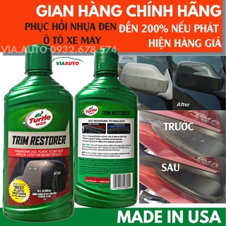 Phục hồi nhựa đen nhám ô tô và xe máy Turtle Wax Trim Restorer - chính hãng USA 50601