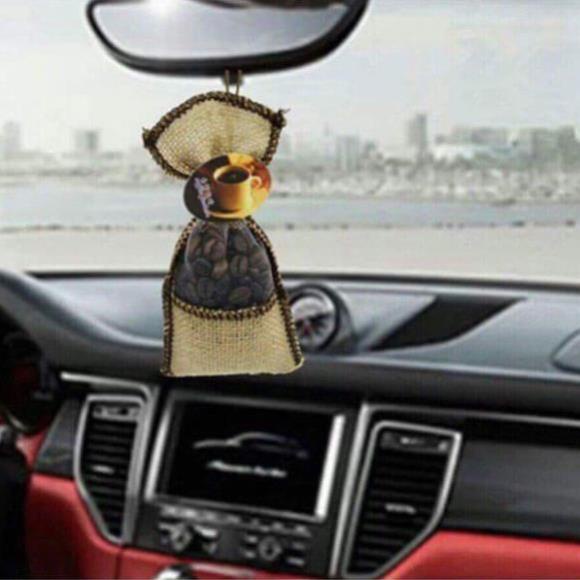 Hạt cafe khử mùi ô tô tủ quần áo tặng kèm tinh dầu hương cà phê nguyên chất