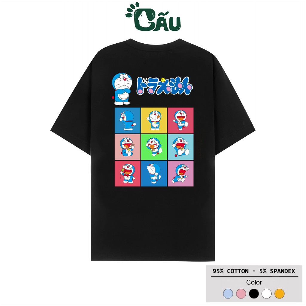 Áo thun tay lỡ Gấu 194 Unisex from rộng phong cách Local Brand Ulzzang vải coton cao cấp dày dặn, co dãn - Doremon | BigBuy360 - bigbuy360.vn
