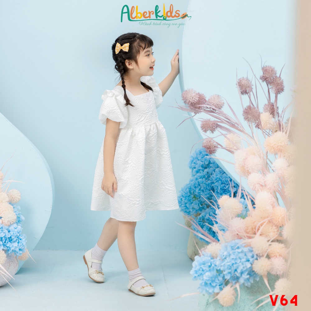 Váy bé gái ALBER LYRA DRESS 2 lớp công chúa xinh đẹp cho trẻ em 2,3,4,5,6,7,8,9,10,11,12 tuổi [V64]