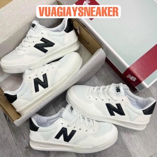 Giày thể thao sneaker chữ N 300 trắng đen phản quang