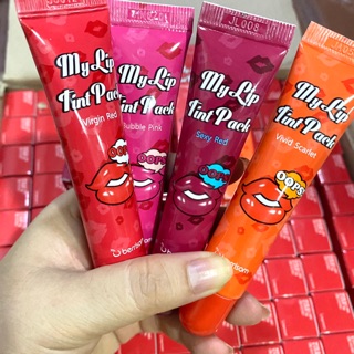 Combo 4 son xăm môi Hàn Quốc chính hãng Berisom Chu My Lip Tint Pack