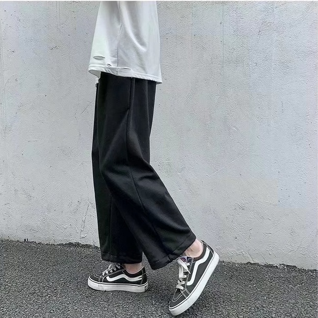 Quần Dài Ống Rộng Thời Trang Hàn Quốc Cá Tính quần jogger nữ thời trang quần jogger nỉ unisex from rộng quần jogger nam