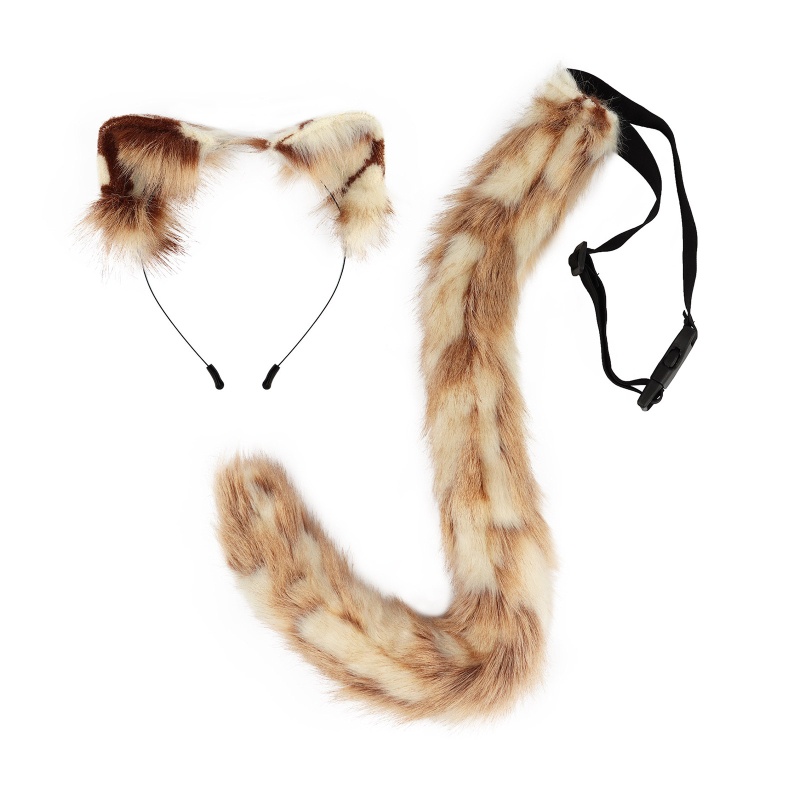 Bộ Đuôi Cáo Giả Và Kẹp Tai Độc Đáo Cho Tiệc Hóa Trang
