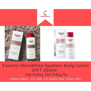 Eucerin UltraWhite Spotless Body Lotion SPF7: Sữa Dưỡng Thể Trắng Da