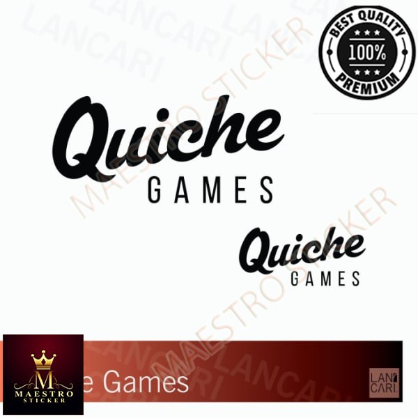 Hình dán vinyl cắt hình trò chơi Quiche