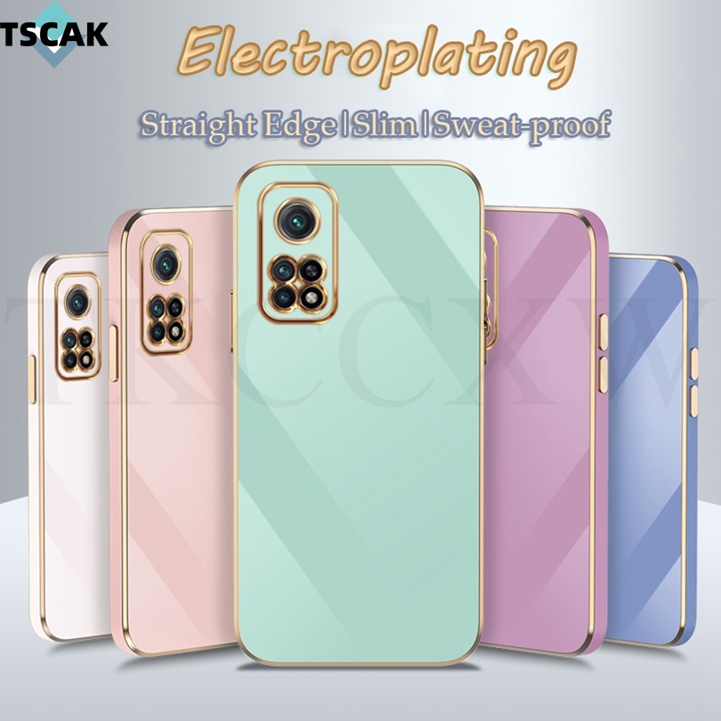 Ốp Điện Thoại Silicon Dẻo Mạ Màu Trơn 6D Sang Trọng Cho Xiaomi Mi 10T 11T 9T Pro Mi 10 Pro 11 Ultra 