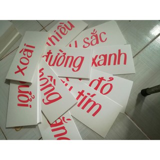 Flash card từ ghép (100 thẻ trắng)