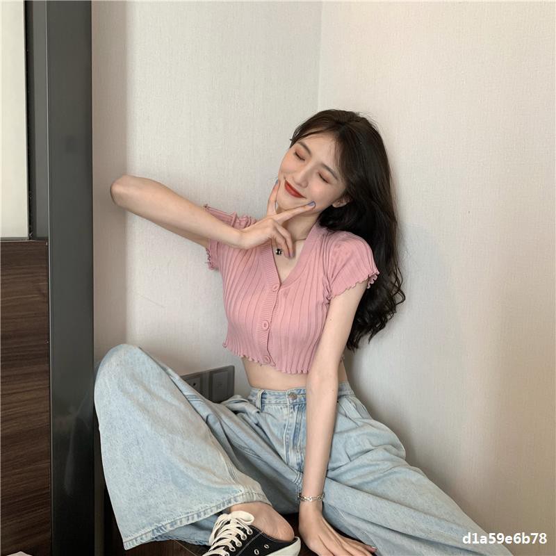 🐇 Áo thun nữ 🐇🐇 croptop 🐇 chất len quảng châu 🐇 | BigBuy360 - bigbuy360.vn