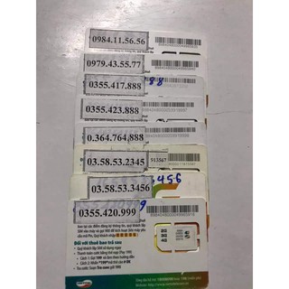 SIM SỐ ĐẸP - SIM TAM HOA - SIM SỐ TIẾN - SIM PHONG THỦY