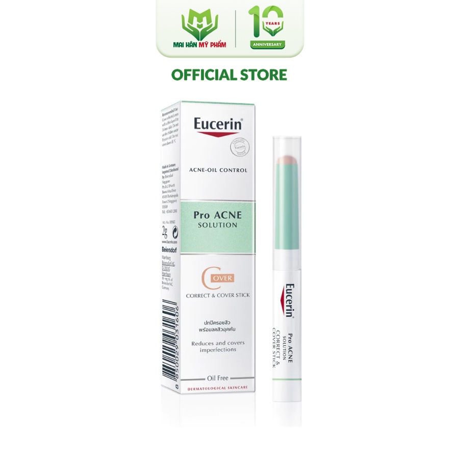 Kem Che Khuyết Điểm Giảm Mụn Và Vết Thâm Eucerin ProAcne CC Stick 2g