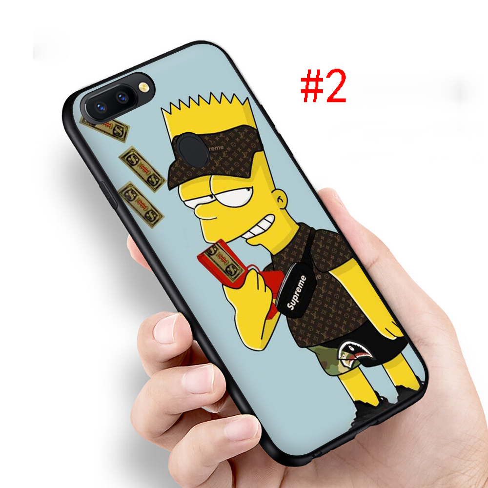 Cartoon Simpson Soft Silicone Phone Case OPPO F11 A9 2019 R15 R9S R17 F17 F19 X2 Pro