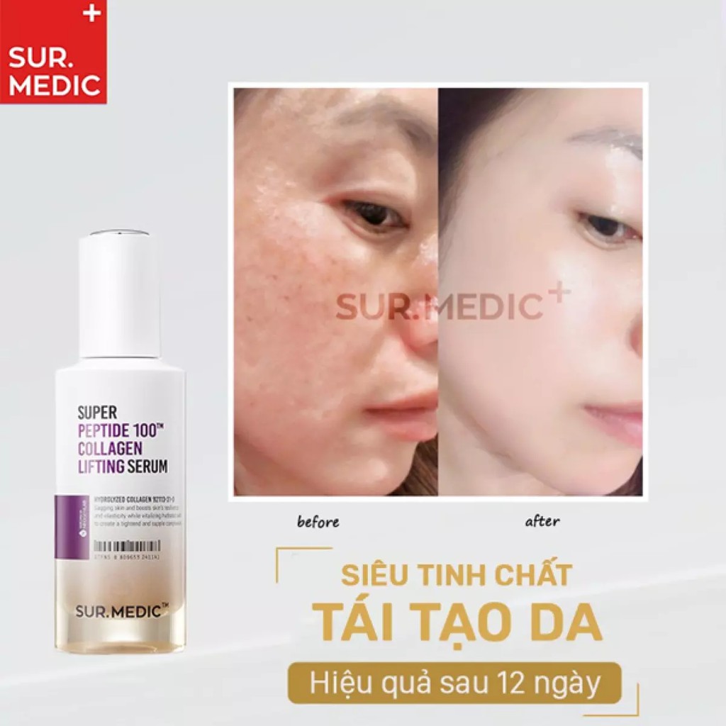 Tinh Chất Sur.Medic Super Peptide 100TM Collagen Lifting Serum 50ML