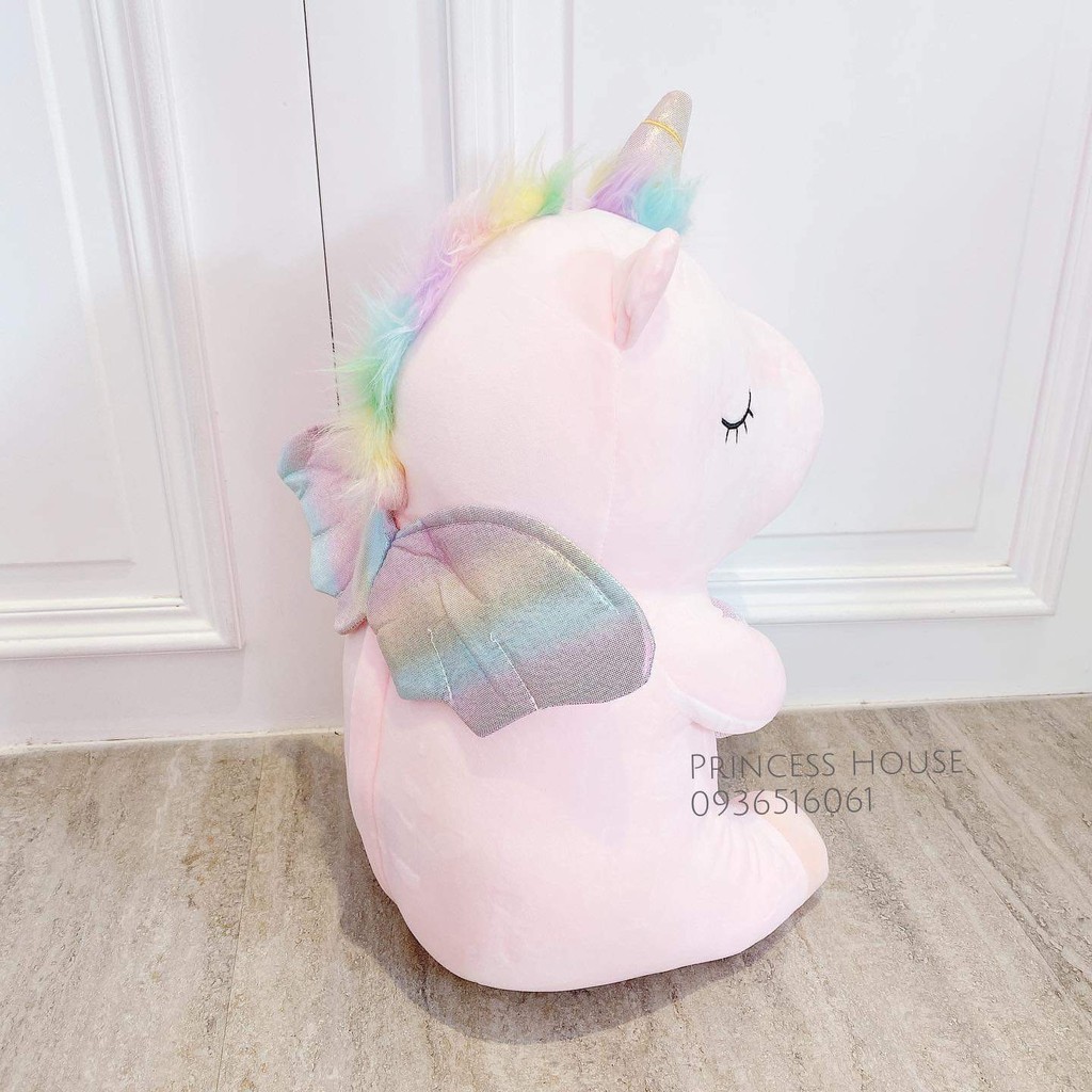 Gối Mền 2in1 Unicorn Ngồi Ôm Trái Tim