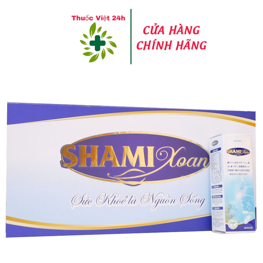 Shami Xoan (Tặng Ngay 1 Chai Xịt Khi Mua Combo 3 Hộp) - Hỗ Trợ Giảm Triệu Chứng Viêm Mũi & Viêm Xoang - thuocviet24h