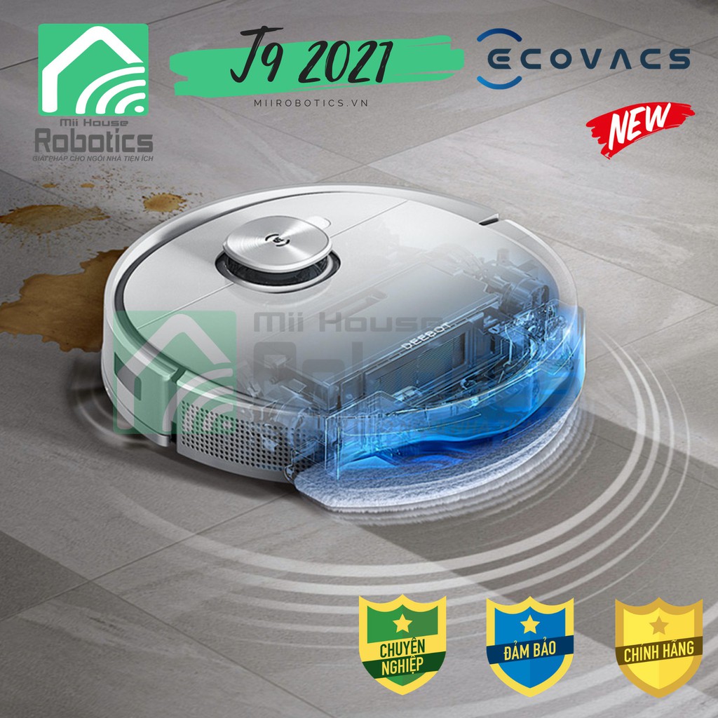 [Model 2021] Ecovacs DEEBOT T9 AIVI | T9 POWER Robot Hút Bụi - Robot lau nhà - Hàng mới 100% Chính hãng - Giá tốt nhất